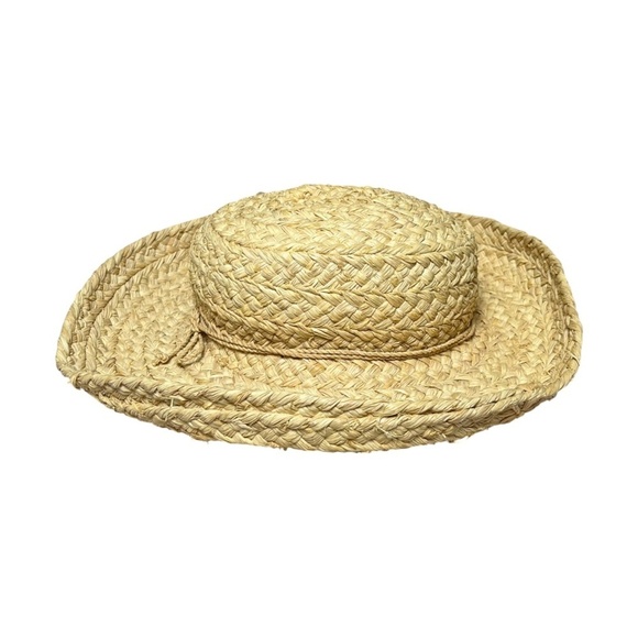 Helen Kaminski - Australia 100% Raffia Woven Handmade Wide Brim Sun Hat Natural